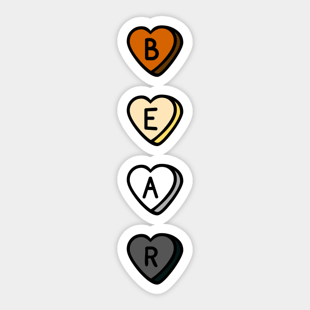 Bear (hearts) Sticker by JasonLloyd